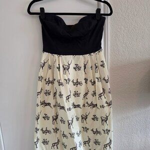 Anthropologie Sweetheart strapless mini dress